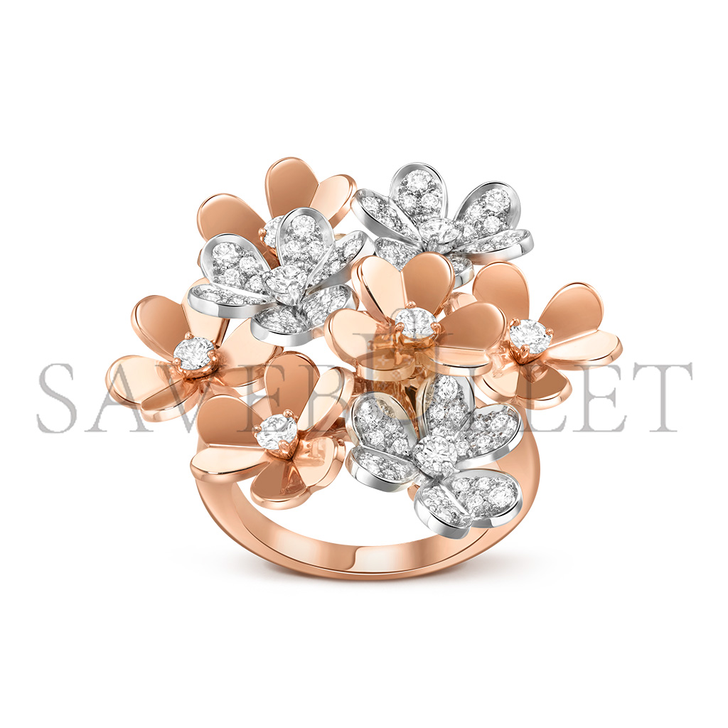 V*N CL*F arpels frivole ring, 8 flowers vcarfiq00